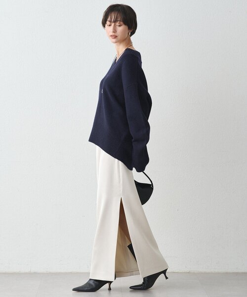 LOUNGEDRESS（ラウンジドレス）の「ウール100Vニット（ニット/セーター・レディース・ネイビー/ベビーピンク/アイボリー・FREE）」の20枚目の写真
