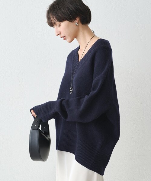 ウール100Vニット（ニット/セーター）｜LOUNGEDRESS（ラウンジドレス