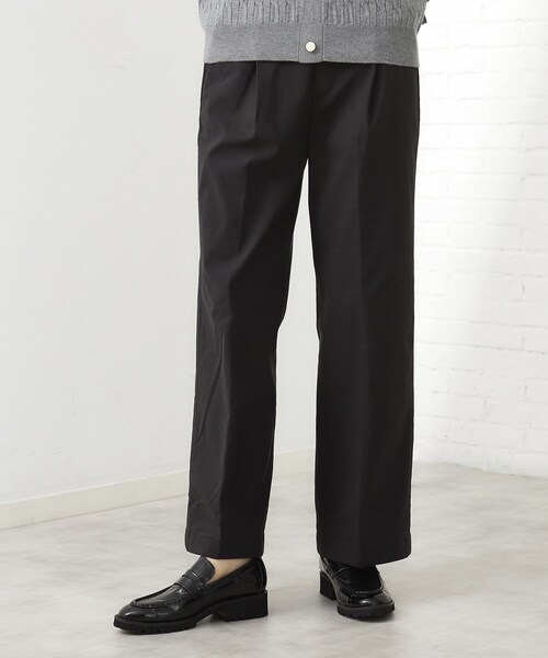 THE SHOP TK （ザ ショップ ティーケー ）の「【ラクで快適】ハイパーストレッチ あったか裏起毛ワイドパンツ（その他パンツ・レディース・ベージュ/ネイビー/ブラック/グレー・11/13/12）」の2枚目の写真