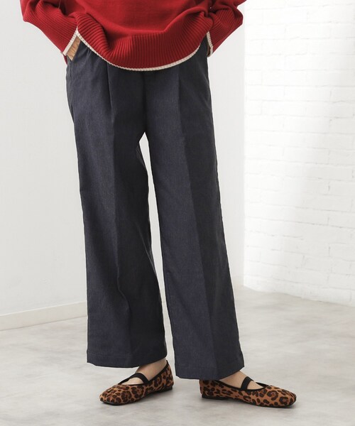 THE SHOP TK （ザ ショップ ティーケー ）の「【ラクで快適】ハイパーストレッチ あったか裏起毛ワイドパンツ（その他パンツ・レディース・ベージュ/ネイビー/ブラック/グレー・11/13/12）」の17枚目の写真