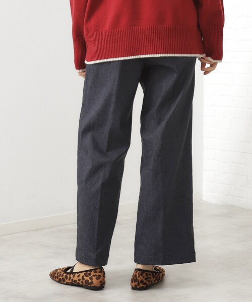 THE SHOP TK （ザ ショップ ティーケー ）の「【ラクで快適】ハイパーストレッチ あったか裏起毛ワイドパンツ（その他パンツ・レディース・ベージュ/ネイビー/ブラック/グレー・11/13/12）」の18枚目の写真