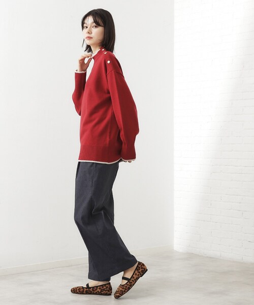 THE SHOP TK （ザ ショップ ティーケー ）の「【ラクで快適】ハイパーストレッチ あったか裏起毛ワイドパンツ（その他パンツ・レディース・ベージュ/ネイビー/ブラック/グレー・11/13/12）」の19枚目の写真