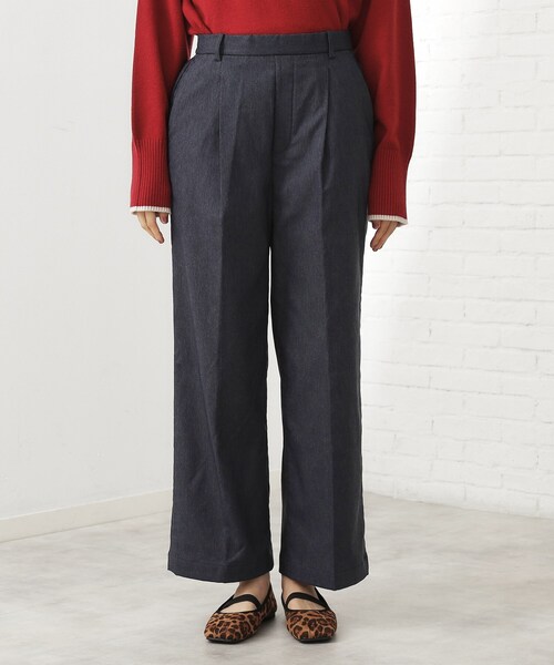 THE SHOP TK （ザ ショップ ティーケー ）の「【ラクで快適】ハイパーストレッチ あったか裏起毛ワイドパンツ（その他パンツ・レディース・ベージュ/ネイビー/ブラック/グレー・11/13/12）」の21枚目の写真