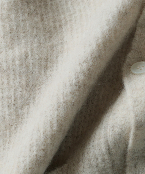 JOURNAL STANDARD（ジャーナルスタンダード）の「ヤク アルパカ ブレンド カーディガン（カーディガン/ボレロ・メンズ・ネイビー/オレンジ/ブラウン系その他/アイボリー・LARGE/MEDIUM）」の7枚目の写真