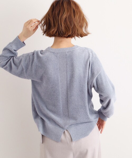 grove(グローブ)の「ラメモールヤーンプルオーバーニット(ニット/セーター・レディース・ベビーピンク/ライトブルー/オフホワイト/スミクロ・03/02/01/04/05)」の8枚目の写真