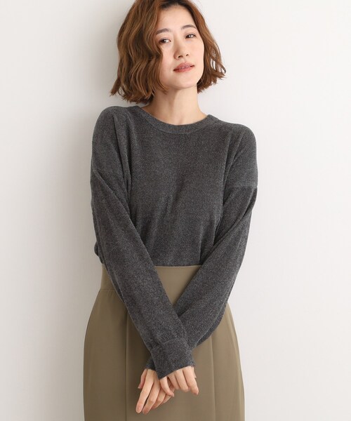 grove(グローブ)の「ラメモールヤーンプルオーバーニット(ニット/セーター・レディース・ベビーピンク/ライトブルー/オフホワイト/スミクロ・03/02/01/04/05)」の12枚目の写真