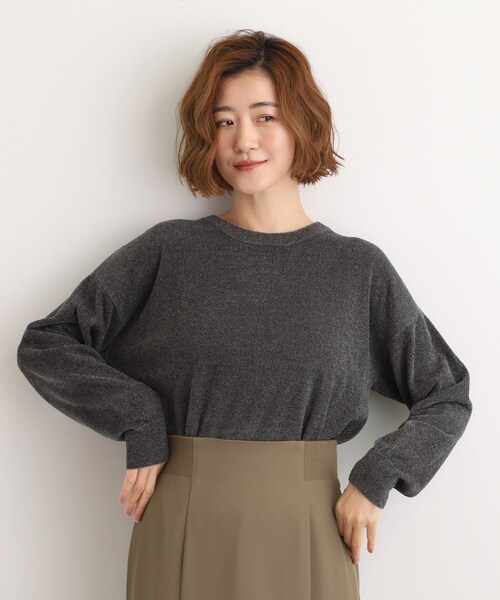 grove(グローブ)の「ラメモールヤーンプルオーバーニット(ニット/セーター・レディース・ベビーピンク/ライトブルー/オフホワイト/スミクロ・03/02/01/04/05)」の13枚目の写真