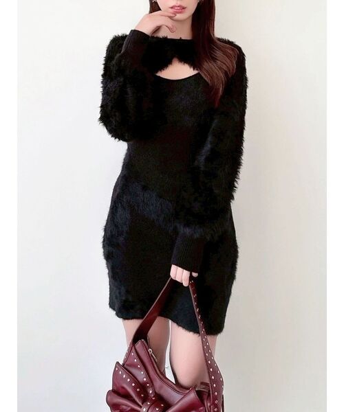 フェザーニットレイヤードワンピース（ワンピース）｜RESEXXY