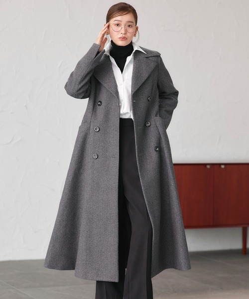 セール】マキシ フレアコート ｜ アウター / ウールコート / コート