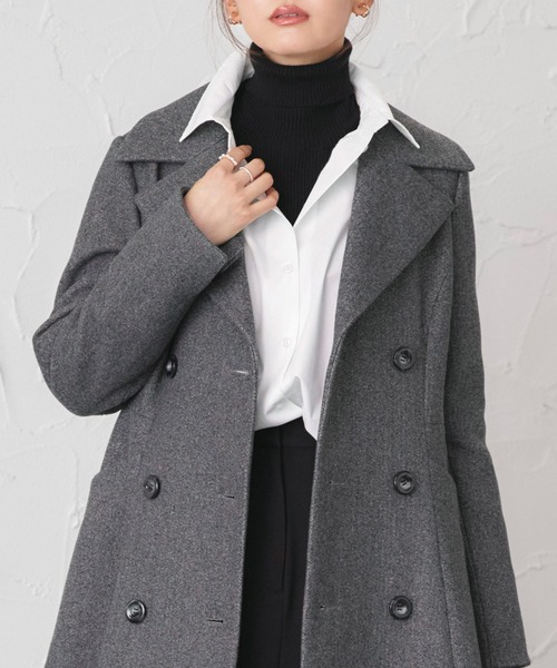 マキシ フレアコート ｜ アウター / ウールコート / コート / ロング