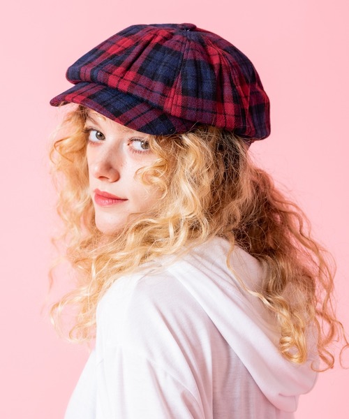 セール】an meets zakka 起毛肉厚ネルタータンチェック柄キャスケット