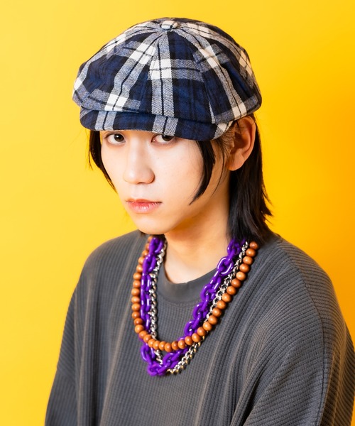 セール】an meets zakka 起毛肉厚ネルタータンチェック柄キャスケット