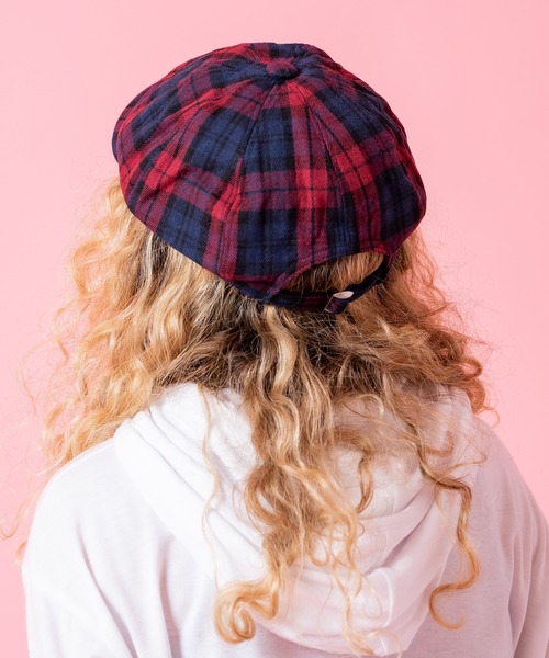 an meets zakka 起毛肉厚ネルタータンチェック柄キャスケット(別売り