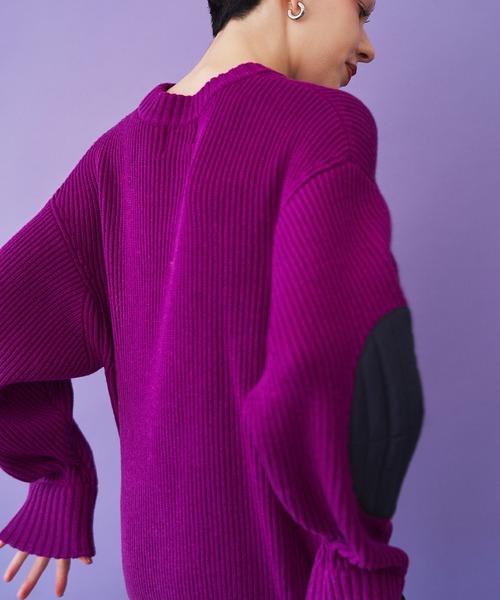 QUILTING DOCKING KNIT TOP（ニット/セーター）｜OMMO（オーエム