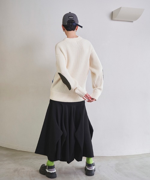 QUILTING DOCKING KNIT TOP（ニット/セーター）｜OMMO（オーエム