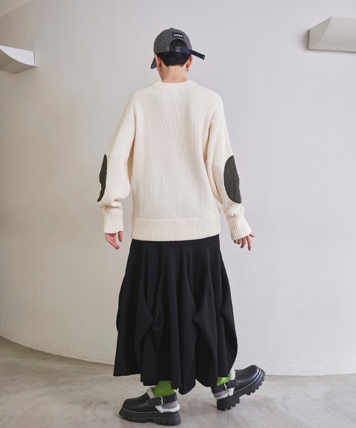 QUILTING DOCKING KNIT TOP（ニット/セーター）｜OMMO（オーエム