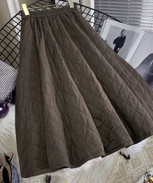 CADBURY（キャドバリー）の「ｷﾙﾃｨﾝｸﾞｷﾞｬｻﾞｰｽｶｰﾄ（スカート・レディース・ブラック/ブラウン/ホワイト・SMALL/X-LARGE/LARGE/MEDIUM）」の3枚目の写真