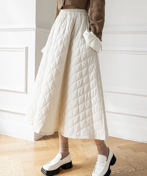 CADBURY（キャドバリー）の「ｷﾙﾃｨﾝｸﾞｷﾞｬｻﾞｰｽｶｰﾄ（スカート・レディース・ブラック/ブラウン/ホワイト・SMALL/X-LARGE/LARGE/MEDIUM）」の7枚目の写真