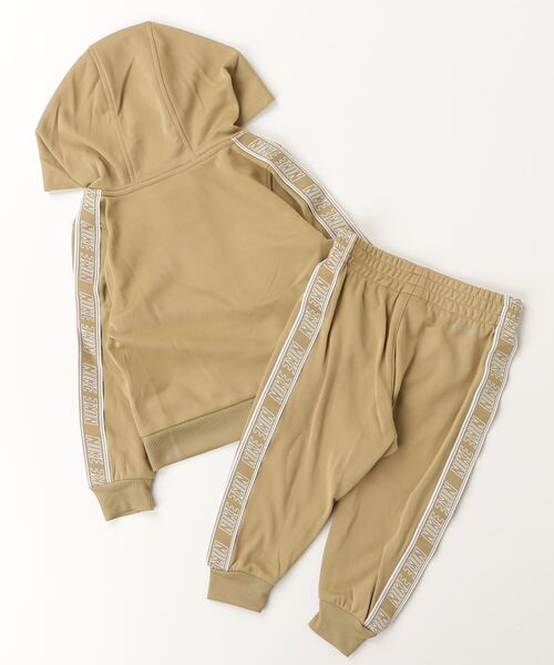 NIKE（ナイキ）の「ナイキ NIKE NKN HOODED FZ PROPUS TAPING SE（パーカー・キッズ・ベージュ/ネイビー・90cm/100cm/95cm）」の4枚目の写真