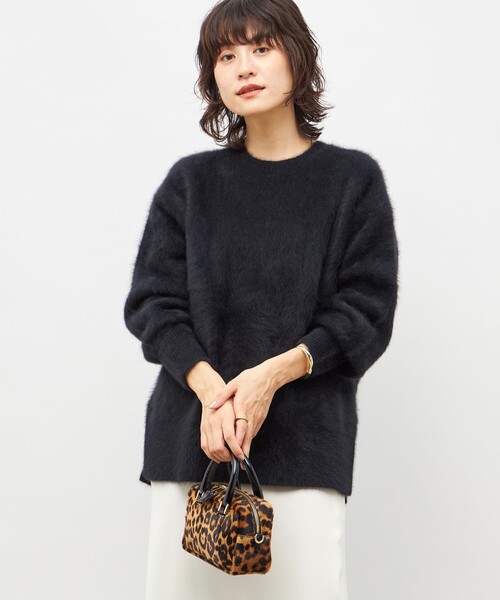 NOLLEY'S Sophi（ノーリーズソフィ）の「カシミヤ混ヘアリークルー