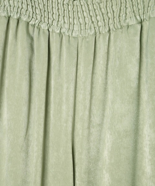 LEPSIM（レプシィム）の「サテンギャザーWストレートパンツ　600152（その他パンツ・レディース・セージグリーン/ブラック/アイボリー/カーキブラウン・FREE）」の14枚目の写真