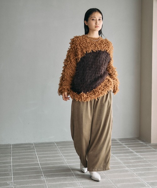 セール】サテンギャザーWストレートパンツ 600152（その他パンツ