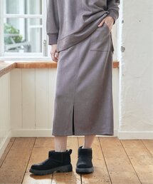 【雑誌InRed1月号掲載】フェイクスエードスカート【親子コーデ】
