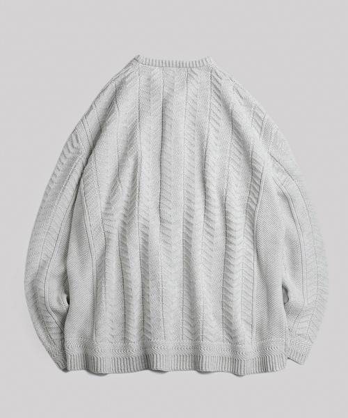BALLAST ARK（バラストアーク）の「BALLAST ARK / バラストアーク：V-Neck Knit Cardigan：BA12-KC01[AST]（カーディガン/ボレロ・メンズ・ヘザーグレー/モスグリーン/ブラック・L/M）」の17枚目の写真