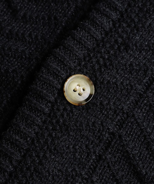 BALLAST ARK（バラストアーク）の「BALLAST ARK / バラストアーク：V-Neck Knit Cardigan：BA12-KC01[AST]（カーディガン/ボレロ・メンズ・ヘザーグレー/モスグリーン/ブラック・L/M）」の6枚目の写真