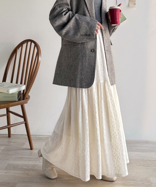 セール】揺れるたびに美しく。上品レディな大人フェミニン。ストレッチ