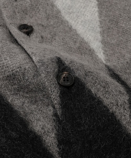 COMME des GARCONS HOMME（コム デ ギャルソン・オム）の「WOOL KNIT DOCKING SHIRT（シャツ/ブラウス・メンズ・ブラック×グレー・M/S/XS）」の5枚目の写真