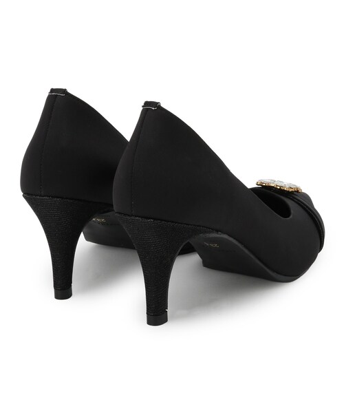 ESPERANZA（エスペランサ）の「【12時間パンプス】約7．5cm／ビジューベルト パーティ-結婚式に最適（パンプス・レディース・ベージュ系2/ブラック系2/グレー系2・24.5cm/24.0cm/23.5cm/23.0cm/22.5cm）」の19枚目の写真