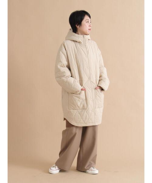 sm2rhythm（サマンサモスモスリズム）の「キルトレイヤードジャケット（ノーカラージャケット・レディース・ベージュ/カーキ/ブラック・F）」の17枚目の写真