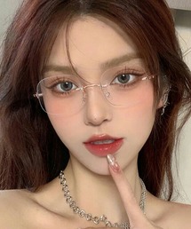 c.u.l | シンプル フレームレス リムレス メガネ cula1320(メガネ)