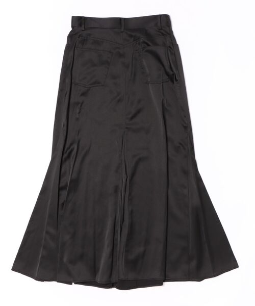 MANOF(マノフ)の「MANOF SATIN STITCH SKIRT(スカート・レディース・ブラック・SMALL/MEDIUM)」の3枚目の写真