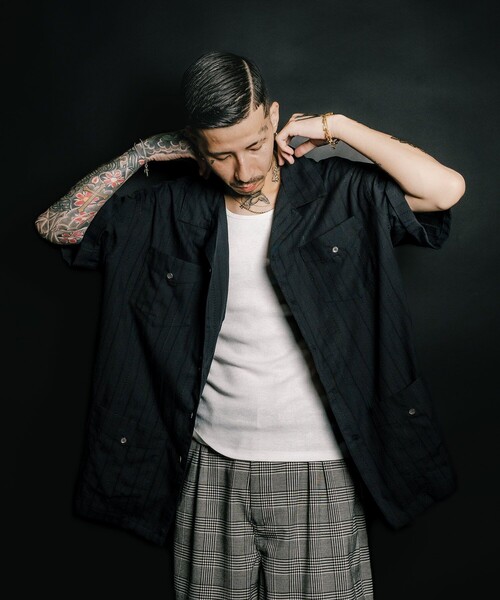 Subciety(サブサエティ)の「Leno cloth guayabera shirt(シャツ/ブラウス・メンズ・ブラック/イエロー/ホワイト・MEDIUM/LARGE/X-LARGE/SMALL)」の20枚目の写真