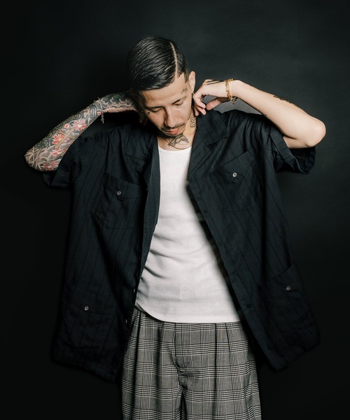 Subciety(サブサエティ)の「Leno cloth guayabera shirt(シャツ/ブラウス・メンズ・ブラック/イエロー/ホワイト・MEDIUM/LARGE/X-LARGE/SMALL)」の10枚目の写真