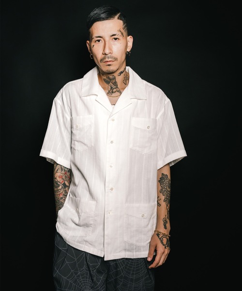 Subciety(サブサエティ)の「Leno cloth guayabera shirt(シャツ/ブラウス・メンズ・ブラック/イエロー/ホワイト・MEDIUM/LARGE/X-LARGE/SMALL)」の9枚目の写真