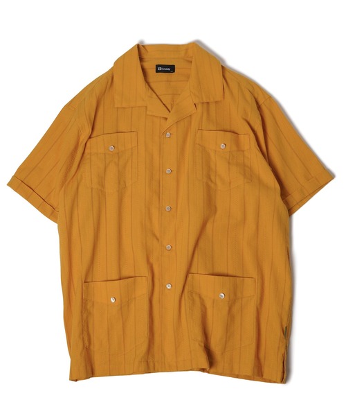 Subciety(サブサエティ)の「Leno cloth guayabera shirt(シャツ/ブラウス・メンズ・ブラック/イエロー/ホワイト・MEDIUM/LARGE/X-LARGE/SMALL)」の6枚目の写真
