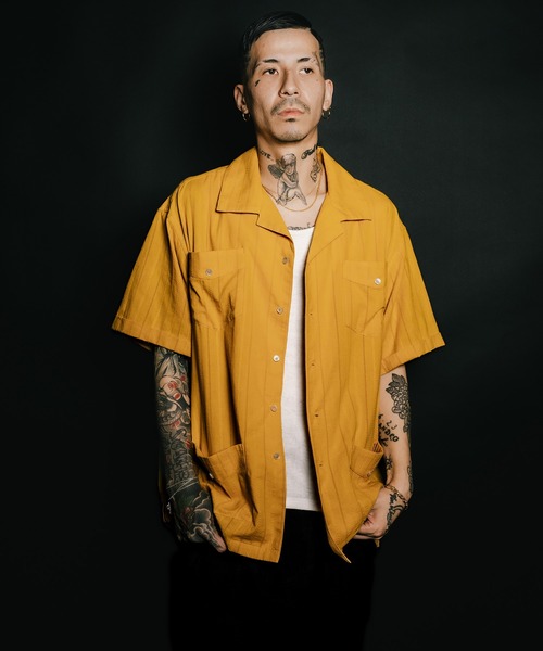 Subciety(サブサエティ)の「Leno cloth guayabera shirt(シャツ/ブラウス・メンズ・ブラック/イエロー/ホワイト・MEDIUM/LARGE/X-LARGE/SMALL)」の13枚目の写真