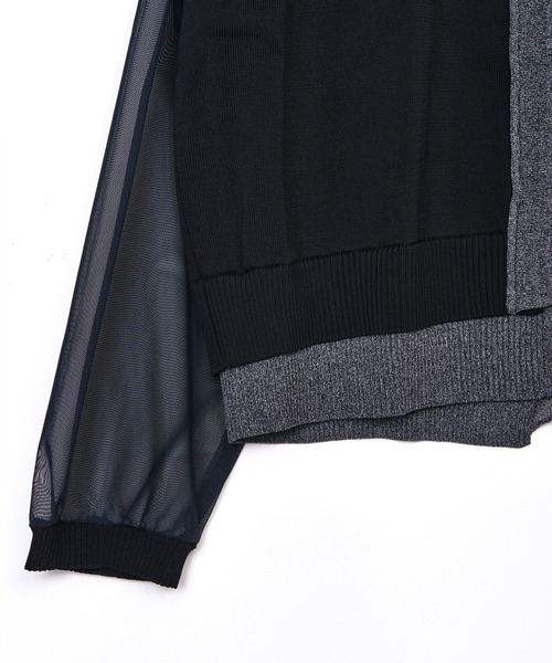 AULA AILA（アウラアイラ）の「カラーブロックカーディガン（カーディガン/ボレロ・レディース・グレー/イエロー×グリーン/ブラック・0）」の22枚目の写真