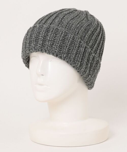 HUNTISM(ハンティズム)の「LG Knit Cap / ニットキャップ(ニットキャップ/ビーニー・メンズ・グレー/ブラック・FREE)」の2枚目の写真