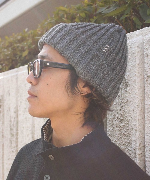 HUNTISM(ハンティズム)の「LG Knit Cap / ニットキャップ(ニットキャップ/ビーニー・メンズ・グレー/ブラック・FREE)」の11枚目の写真
