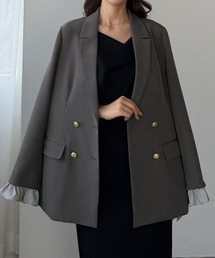 Louere（ルエレ）の「フリルレイヤードデザインジャケット（テーラードジャケット）」