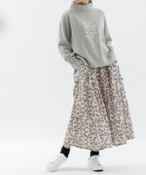 セール】ユーカリモックネックスエット風ニット（ニット/セーター