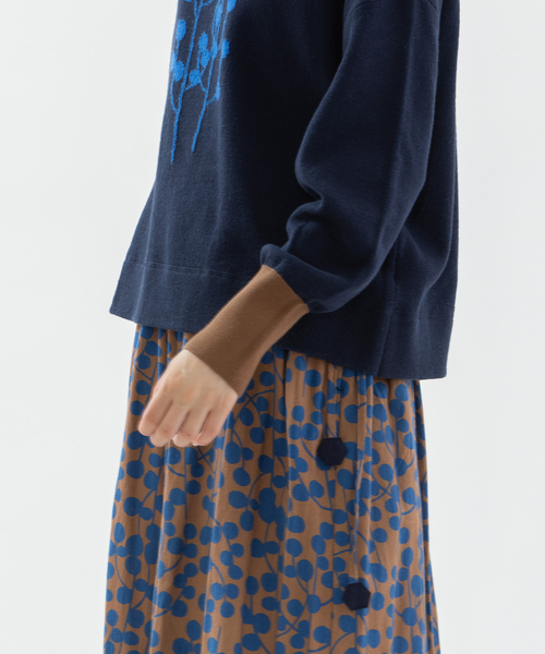 セール】ユーカリモックネックスエット風ニット（ニット/セーター