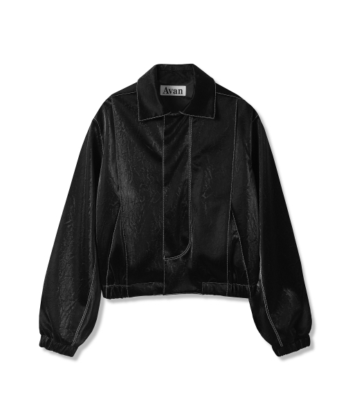 AVANDRESS(アバンドレス )の「Calla Stitch Art Leather Jacket BLACK x WHITE(ライダースジャケット・レディース・ブラック・FREE)」の4枚目の写真