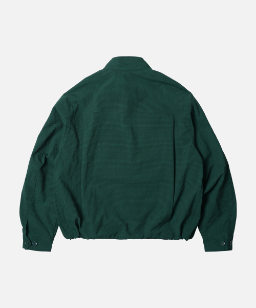 FRIZMWORKS(フリズムワークス)の「SEERSUCKER BUDDY HARRINGTON JACKET _ DARK GREEN(ブルゾン・メンズ・その他・MEDIUM/LARGE/X-LARGE)」の3枚目の写真
