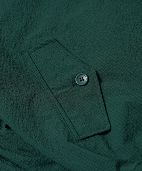 FRIZMWORKS(フリズムワークス)の「SEERSUCKER BUDDY HARRINGTON JACKET _ DARK GREEN(ブルゾン・メンズ・その他・MEDIUM/LARGE/X-LARGE)」の6枚目の写真