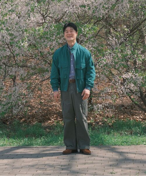 FRIZMWORKS(フリズムワークス)の「SEERSUCKER BUDDY HARRINGTON JACKET _ DARK GREEN(ブルゾン・メンズ・その他・MEDIUM/LARGE/X-LARGE)」の11枚目の写真